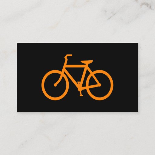Customizable Orange Bike Business Card Template
