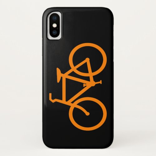 Orange Bike iPhone XS Case