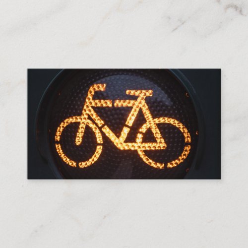 Orange Bike for Bicycle Repair Shops Bike Repair Business Card