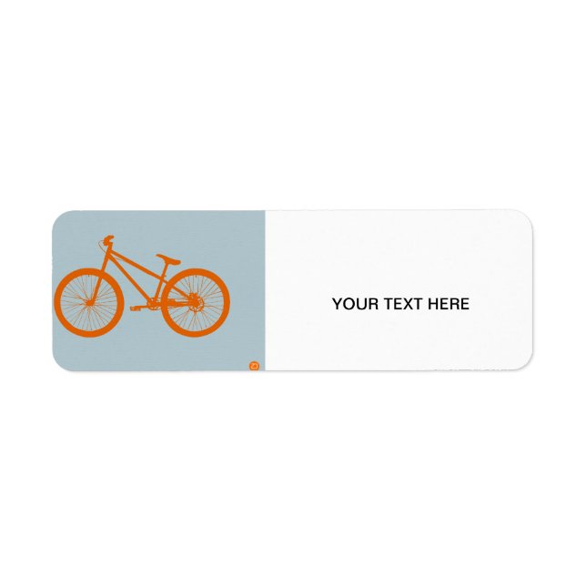 Orange Bike Label (Front)