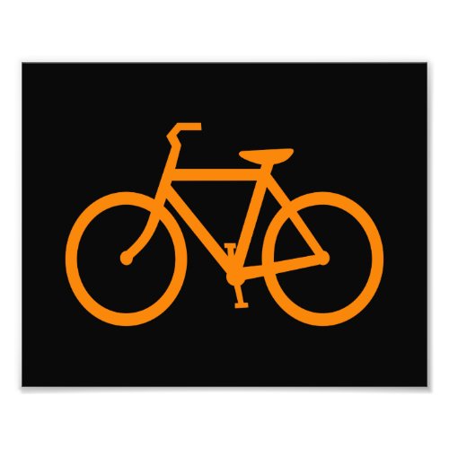 Orange Bike Photo Print