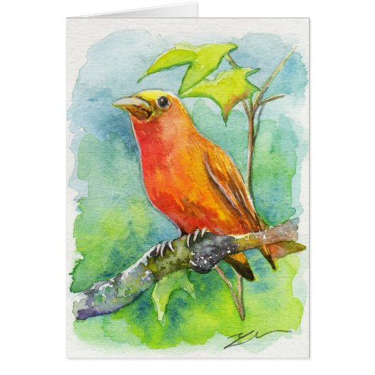 Orange Bird Cards (Front)