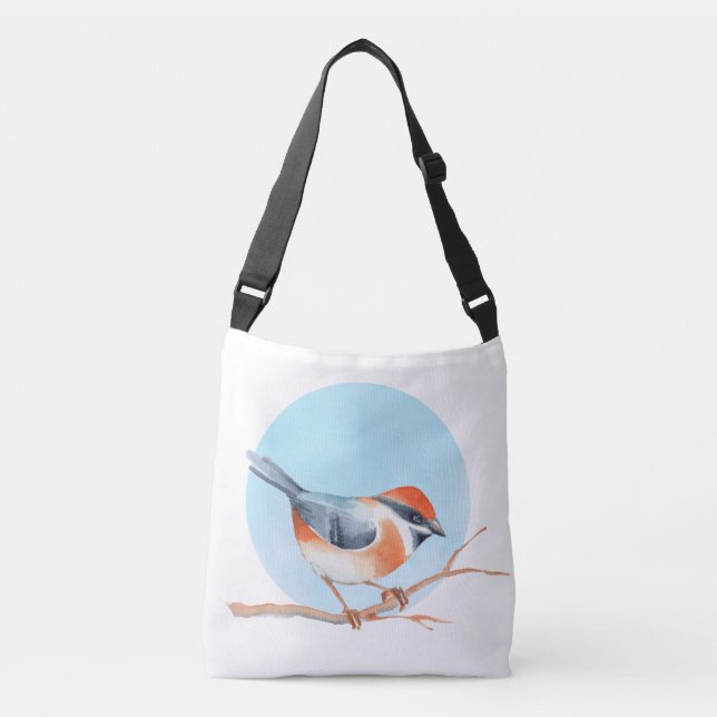 Orange bird crossbody bag (Front)