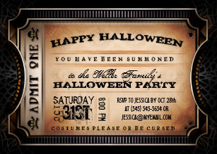 admit one ticket invitations zazzle