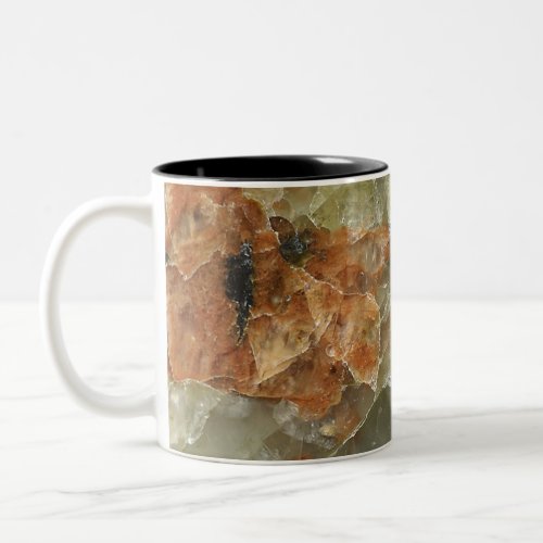 Orange Black and Clear Quartz Two_Tone Coffee Mug