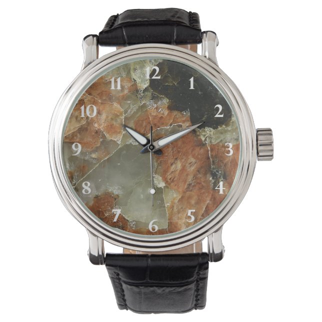 Orange, Black, and Clear Quartz Watch (Front)