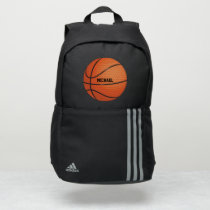 Orange Black Basketball Ball Sports Personalized Adidas Backpack Orange Black Basketball Ball Sports Personalized Adidas Backpack