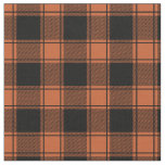 Orange &amp; Black Buffalo Plaid Fabric