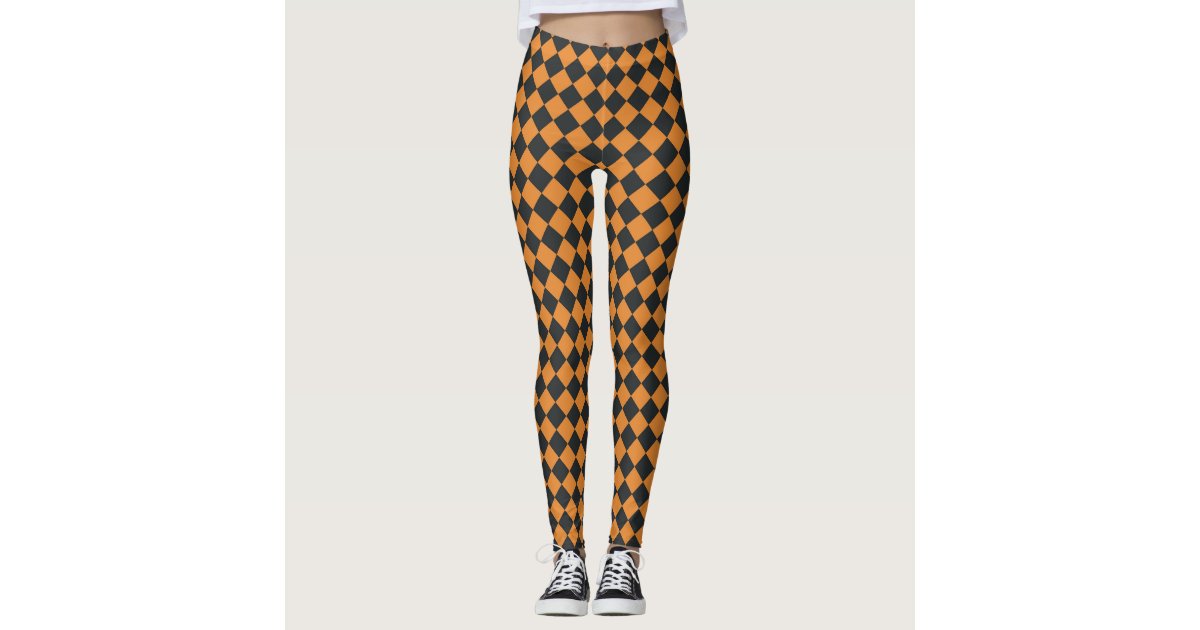 orange checkered trousers