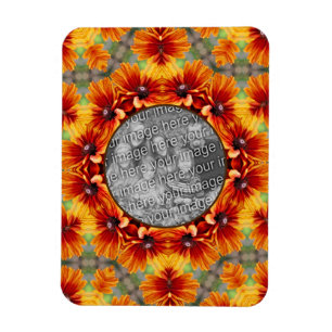 Orange Black Eyed Susan Daisy Add Your Photo Magnet