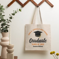 Orange Black Graduate Personalized Graduation