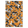 Orange Black Grey Tan Camouflage Camo Print Party Tissue Paper