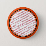 Orange &amp; Black (halloween Colors) Trimmed Template Pinback Button at Zazzle