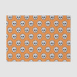 Orange Black Pattern skull Halloween party Tissue Paper<br><div class="desc">Cool Black and orange Halloween tissue paper.

Fun party supplies,  decorations and disposable accessories for costume party,  halloween,  scary,  fright,  frightening,  trick or treat,  night gathering,  bbq,  dinner,  birthday,  wedding.

Change the quantity to get the cheapest bulk price.</div>