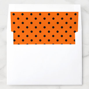 Orange/Black Polka Dots Envelope Liner