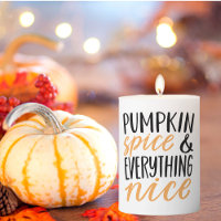 Orange & Black Pumpkin Spice Thanksgiving Quote