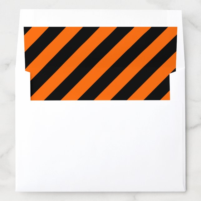 Orange/Black Stripes Envelope Liner (In Envelope)