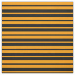 Orange Black Stripes Pattern Design Fabric