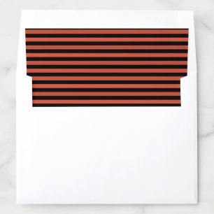Orange Black Stripes Seamless Pattern Envelope Liner