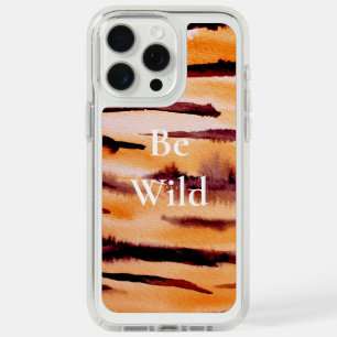 Orange Black Tiger Animal Print iPhone 15 Pro Max Case