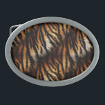 Orange Black Tiger Stripes Animal Print Belt Buckle<br><div class="desc">Orange Black Tiger Stripes</div>
