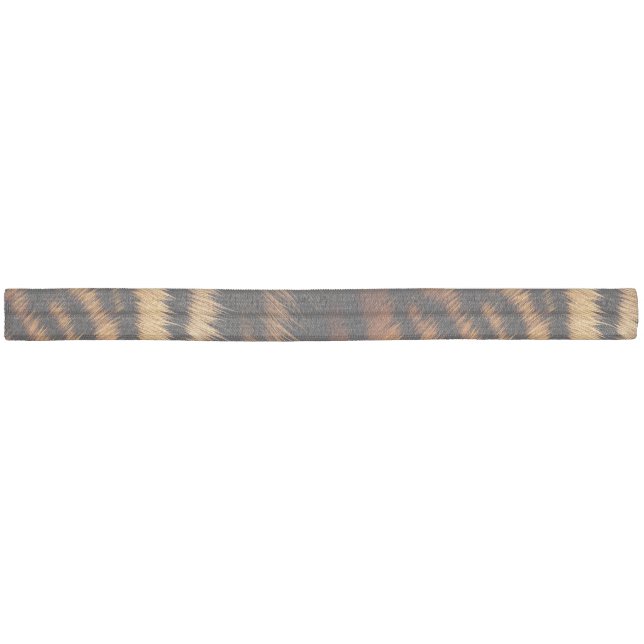 Orange Black Tiger Stripes Animal Print Elastic Hair Tie (Unwrapped)