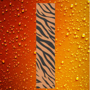 Orange & Black Tiger Stripes Chiffon Scarf – Bold