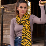 Orange Black Tiger Stripes Pattern Scarf<br><div class="desc">Orange Black Tiger Stripes Pattern Scarf</div>