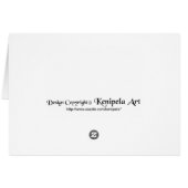 Orange & Black Turtle Card (Back Horizontal)