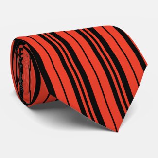 Orange Black Vertical Stripes Pattern