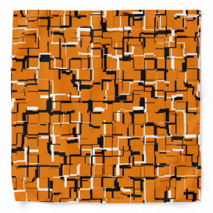 Orange Black White Bandana