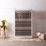 Orange Black White Tribal Humps African Fabric