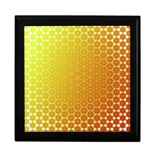Orange bliss abstract generative honeycomb morph y gift box