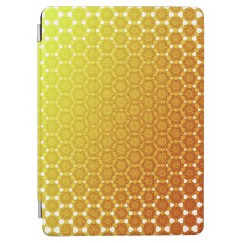 Orange bliss abstract generative honeycomb morph y iPad air cover