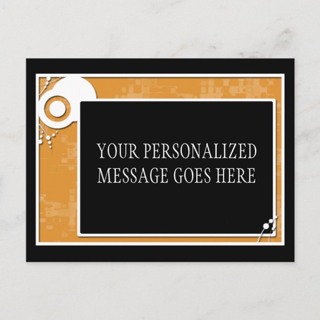 orange block scheme postcard (Front)