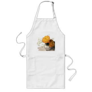 Orange Bloom Kitchen Apron
