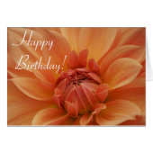 Orange Blossom Birthday Card (Front Horizontal)