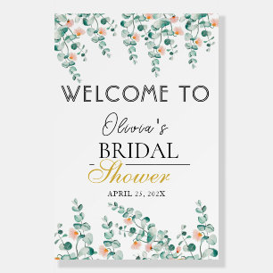 Orange Blossom Floral Bridal Shower Foam Board