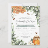 Orange Blossom Honey Bee Baby Shower Invitation (Front)