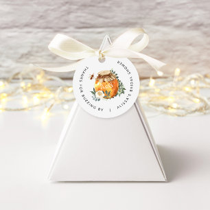 Orange Blossom Honey Bee Bridal Shower Favor Tags