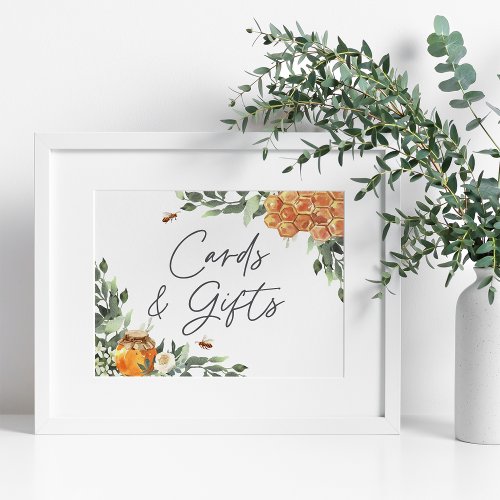 Orange Blossom Honey Bee Cards  Gifts Poster