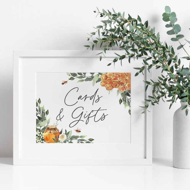 Orange Blossom Honey Bee Cards & Gifts Poster (Creator Uploaded)