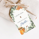 Orange Blossom Honey Bee Display Shower Tags<br><div class="desc">Include these sweet baby shower or bridal shower gift tags with your invitations for guests to attach to their gifts. Perfect for "display showers" where unwrapped gifts are requested. Sweet bee-themed design features a border of lush green botanical foliage, white orange blossom flowers, honeycombs and a jar of honey with...</div>