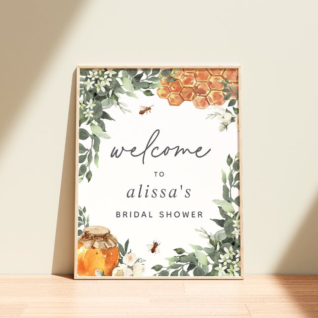 Orange Blossom Honey Bee Event Welcome Sign (Creator Uploaded)