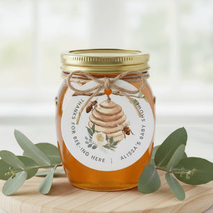 Orange Blossom Honey Bee Favor Tags