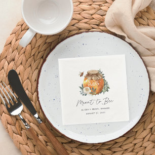 Orange Blossom Honey Bee "Meant to Bee" Napkins