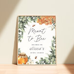 Orange Blossom Honeybee Bridal Shower Welcome Sign<br><div class="desc">Designed to coordinate with our Orange Blossom Honey Bee event stationery collection, this sweet nature inspired welcome sign for bridal showers or engagement parties features green watercolor botanical foliage, white orange blossom flowers, honeycomb, a a jar of honey, and buzzing honeybees. Personalize with the guest of honor's name and the...</div>