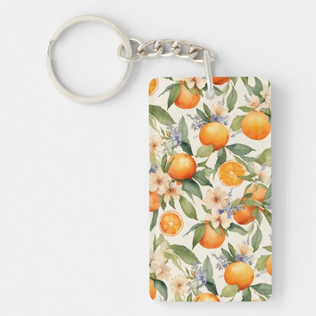 Orange Blossom Keychain (Front)