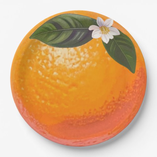 Orange Blossom Party Plate