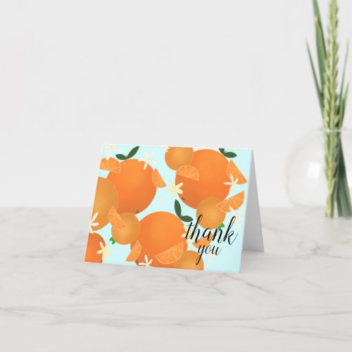 Orange Blossom Print Note Cards